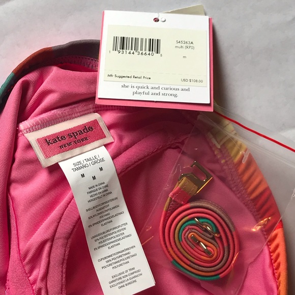 Kate Spade Convertible Halter Swimsuit Multicolor - Picture 10 of 10